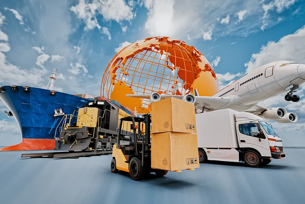 Business-Logistik-Konzept